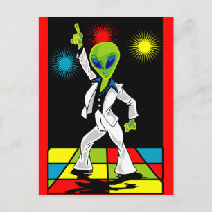 Disco Alien Briefkaart