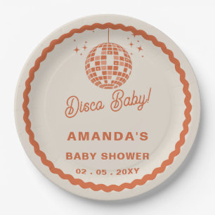 Disco Baby Retro Groovy Disco Baby shower Papieren Bordje