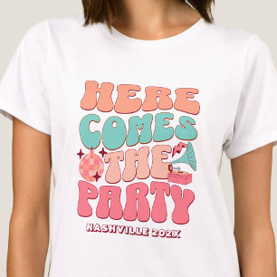 Disco Bachelorette Party Groovy Retro 80's 70's T-shirt
