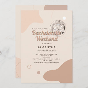 Disco Bachelorette Party Retro Weekend Itinerary Kaart