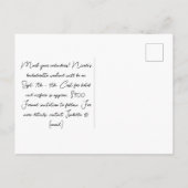 Disco Bachelorette Party Weekend Save the Date Briefkaart (Achterkant)