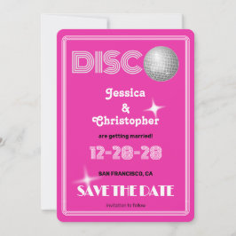 DISCO Bal - Groovy Magenta Save The Date