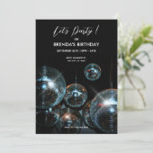 Disco bal Licht Feestelijke Verjaardagsfeest Kaart (Staand voorkant)