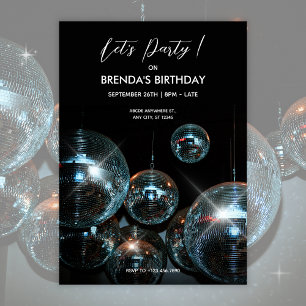 Disco bal Licht Feestelijke Verjaardagsfeest Kaart