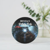 Disco bal Lichten Party Kaart (Staand voorkant)