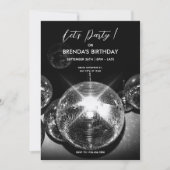 Disco bal Lichten Verjaardagsfeestje Kaart (Voorkant)