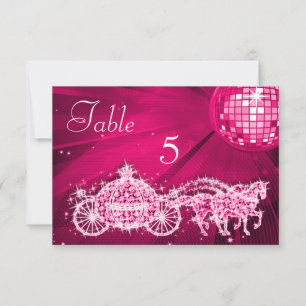 Disco Bal, Prinses Koets & Paarden Dubbelzijdig Kaart