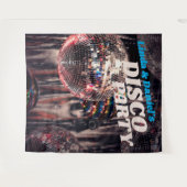 Disco Bal Retro 1970s | Feest Achtergrond Wandkleed (Voorkant (horizontaal))