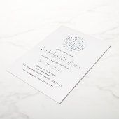 Disco Bal Script Bachelorette Feest Echte Folie Ui Uitnodiging (Gedraaid)