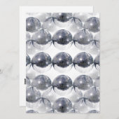 disco bal uitnodigingen (Voorkant / Achterkant)