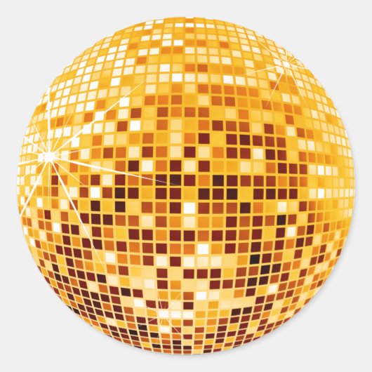DISCO BALK RONDE STICKER (Voorkant)