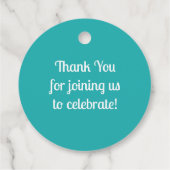 Disco Ball Baby shower Bedankjes Labels (Achterkant)