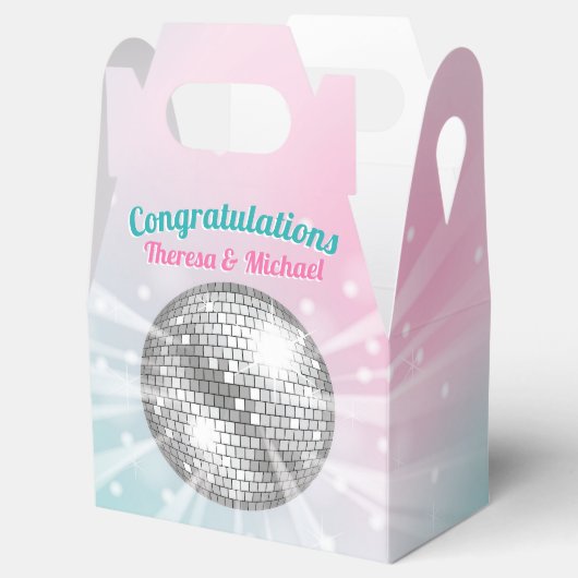 Disco Ball Baby shower Groovy Bedankdoosjes (Geopend)