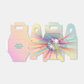 Disco Ball Baby shower Groovy Pastel Rainbow Bedankdoosjes (Uitgevouwen)