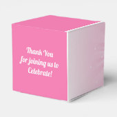 Disco Ball Baby shower Groovy Roze Meisje Bedankdoosjes (Achterkant)