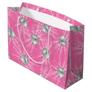 Disco Ball Baby shower Groovy Roze Meisje Groot Cadeauzakje