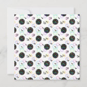 disco ball BIRTHDAY PARTY INVITATION Kaart (Achterkant)