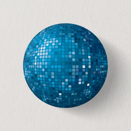Disco Ball Blue Button (Voorkant)