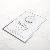 Disco Ball Bruiloft Folie Uitnodiging (Gedraaid)