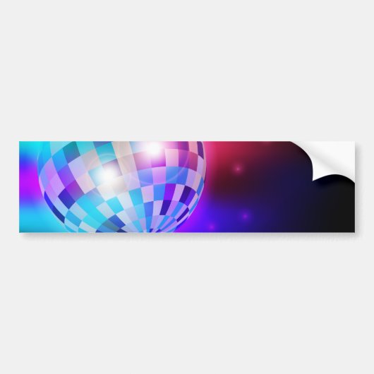 Disco Ball Bumpersticker (Voorkant)