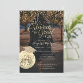 Disco Ball Confetti Graduation Photo Kaart (Staand voorkant)