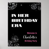 Disco Ball Dans Son Affiche de bienvenue D'Anniver (Devant)