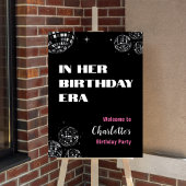 Disco Ball Dans Son Affiche de bienvenue D'Anniver