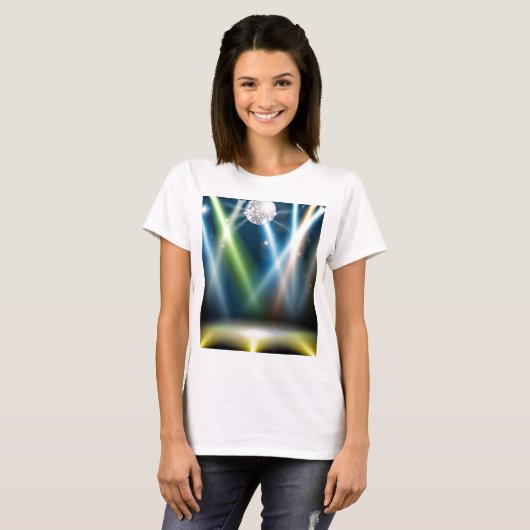 Disco ball-dansvloer t-shirt (Voorkant volledig)