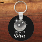 Disco Ball Disco Diva Queen3 Sleutelhanger (Voorkant)