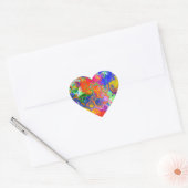 Disco Ball Electricity Fluid Art Hart Sticker (Envelop)