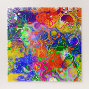 Disco Ball Electricity Fluid Art Legpuzzel