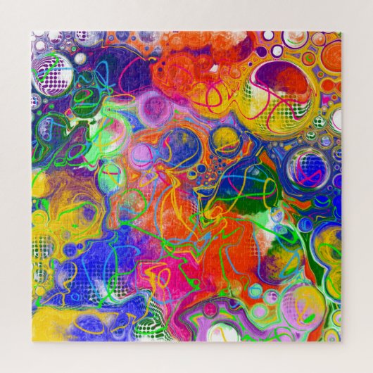 Disco Ball Electricity Fluid Art Legpuzzel (Verticaal)