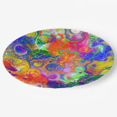 Disco Ball Electricity Fluid Art Papieren Bordje (Gekanteld)