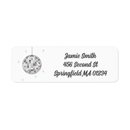 Disco Ball Etiket (Voorkant)