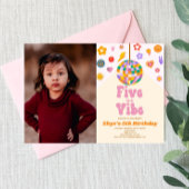Disco Ball Five is een vibe 5e verjaardagsfeestje Kaart