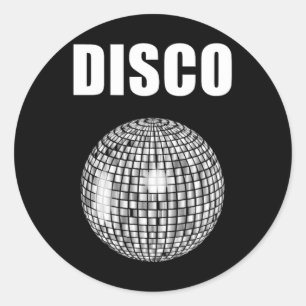 Disco Ball for Funky Soul Music Lovers Ronde Sticker