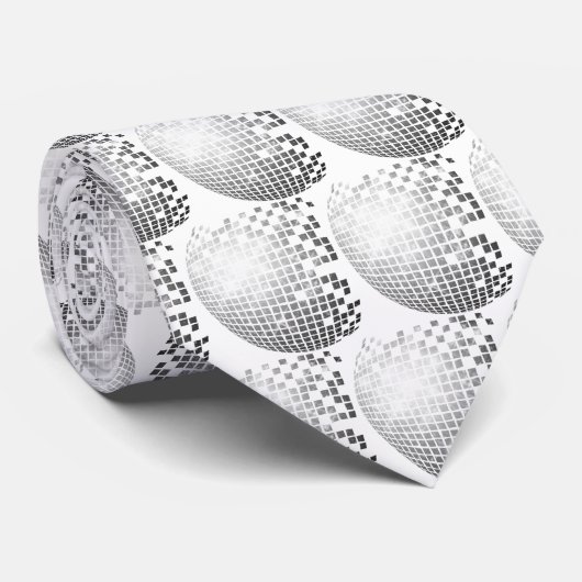 Disco Ball Fun Retro Stropdas (Opgerold)