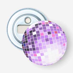 Disco Ball, glitter Ball of mirror ball Button Flesopener