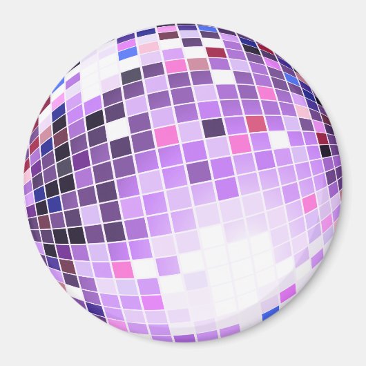 Disco Ball, glitter Ball of mirror ball Magneet (Voorkant)