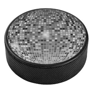 Disco Ball Hockey Puck