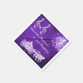 Disco Ball, Prinses Coach & Paarden 21e verjaardag Servetten (Hoek)