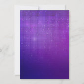 Disco Ball Retro Verjaardag Uitnodiging (Achterkant)