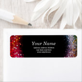 disco ball return address stickers (Insitu)