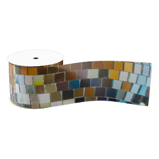 Disco Ball Ribbon Grosgrain Lint