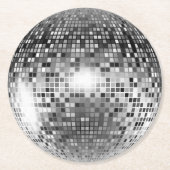 Disco Ball Ronde Kartonnen Onderzetter (Voorkant)