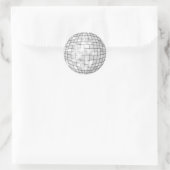 Disco Ball Ronde Sticker (Tas)