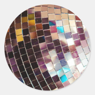 Disco Ball Ronde Sticker