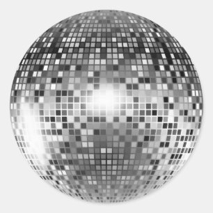 Disco Ball Ronde Sticker