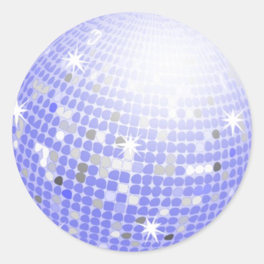 Disco Ball Ronde Sticker (Voorkant)