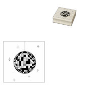 Disco Ball Stamp Rubberstempel (Gestempeld)